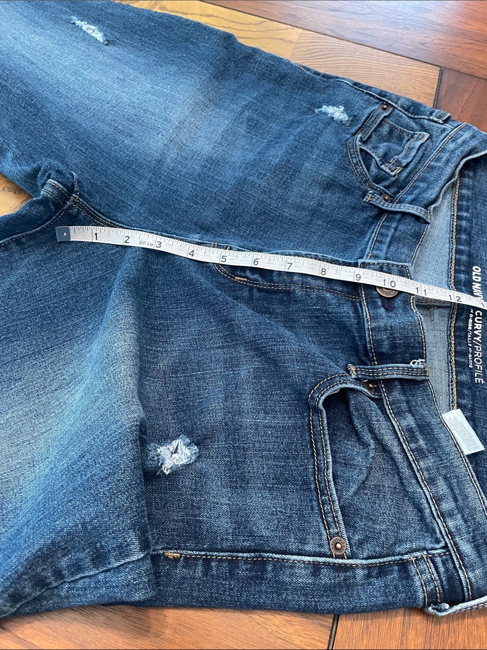 Old Navy Dark Blue Curvy Profile Jeans M57 - Picture 8 of 10